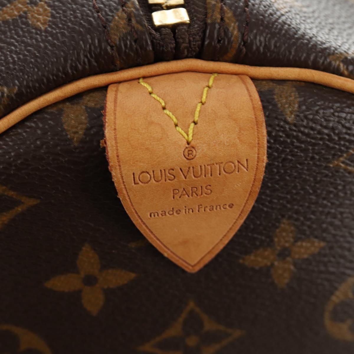 LOUIS VUITTON Monogram Keepall 55 Boston Bag M41424 LV Auth 190190V