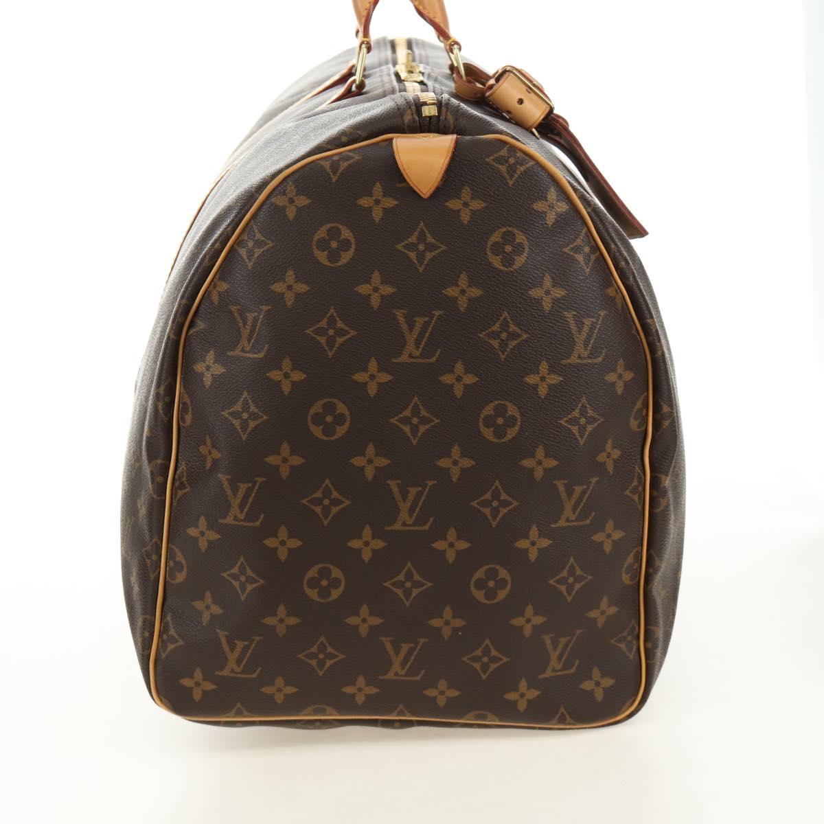 LOUIS VUITTON Monogram Keepall 55 Boston Bag M41424 LV Auth 190190V