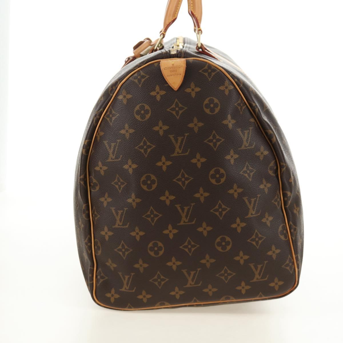 LOUIS VUITTON Monogram Keepall 55 Boston Bag M41424 LV Auth 190190V
