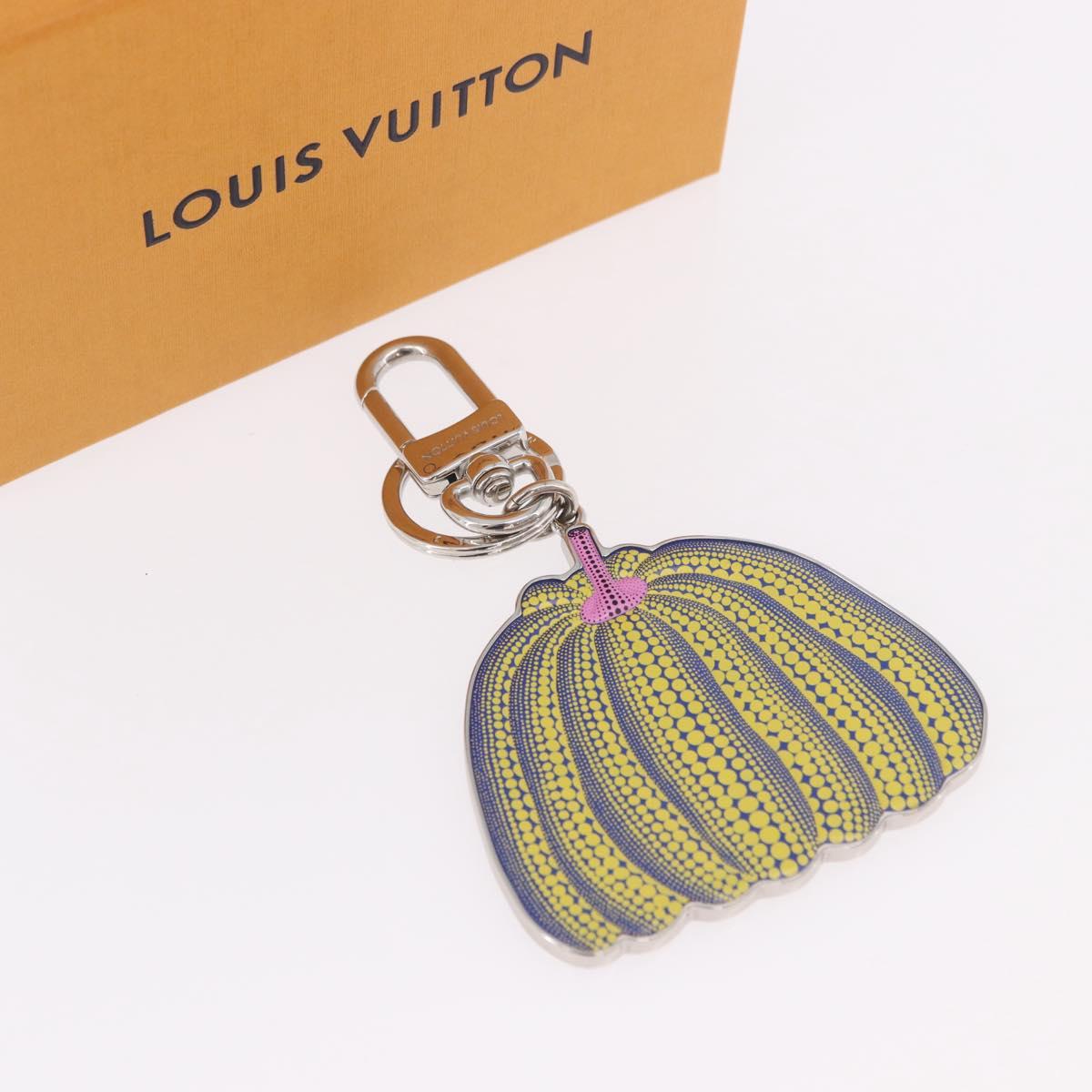 LOUIS VUITTON Porte Cles Pumpkin Charm Metal Yellow M01103 LV Auth 190202M