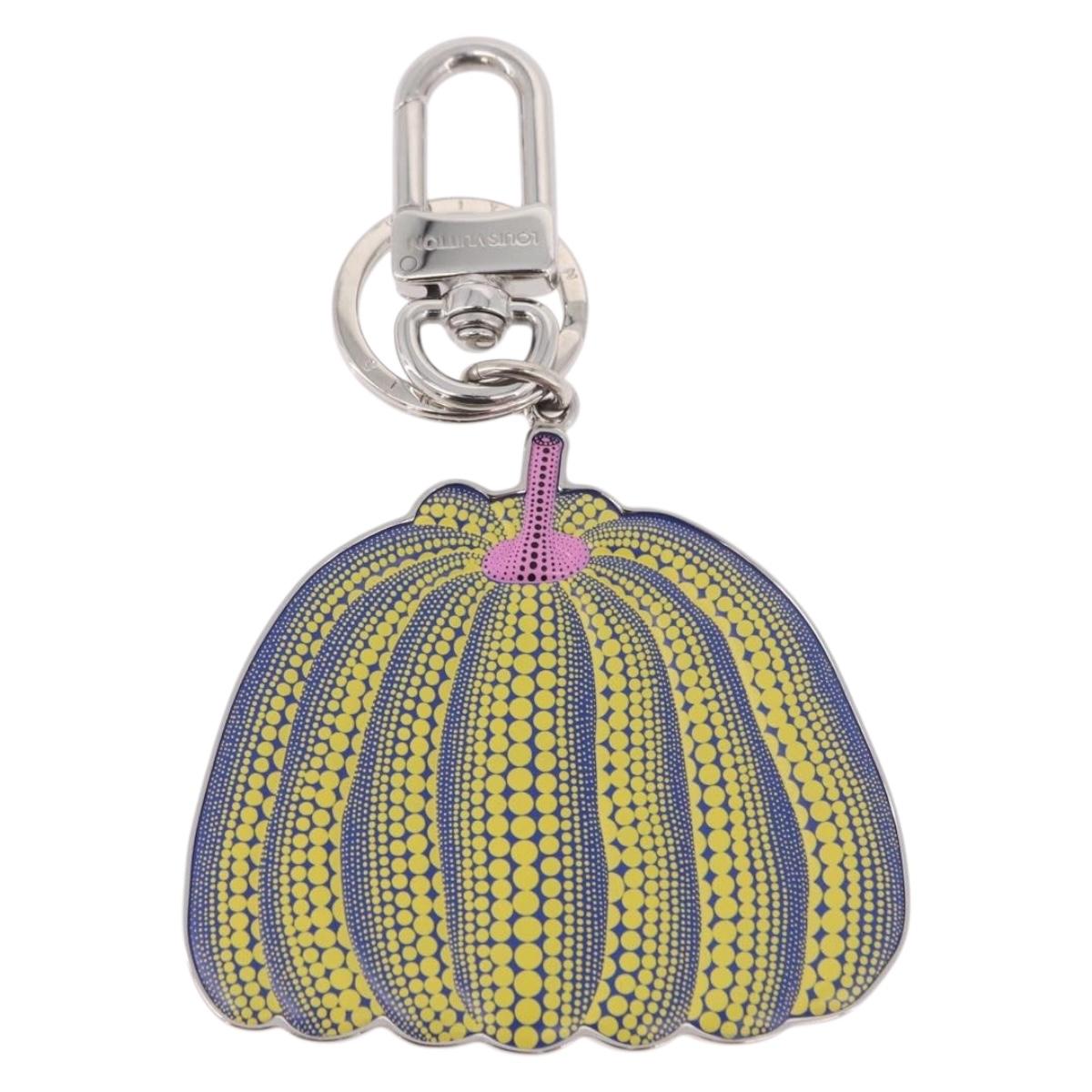 LOUIS VUITTON Porte Cles Pumpkin Charm Metal Yellow M01103 LV Auth 190202M