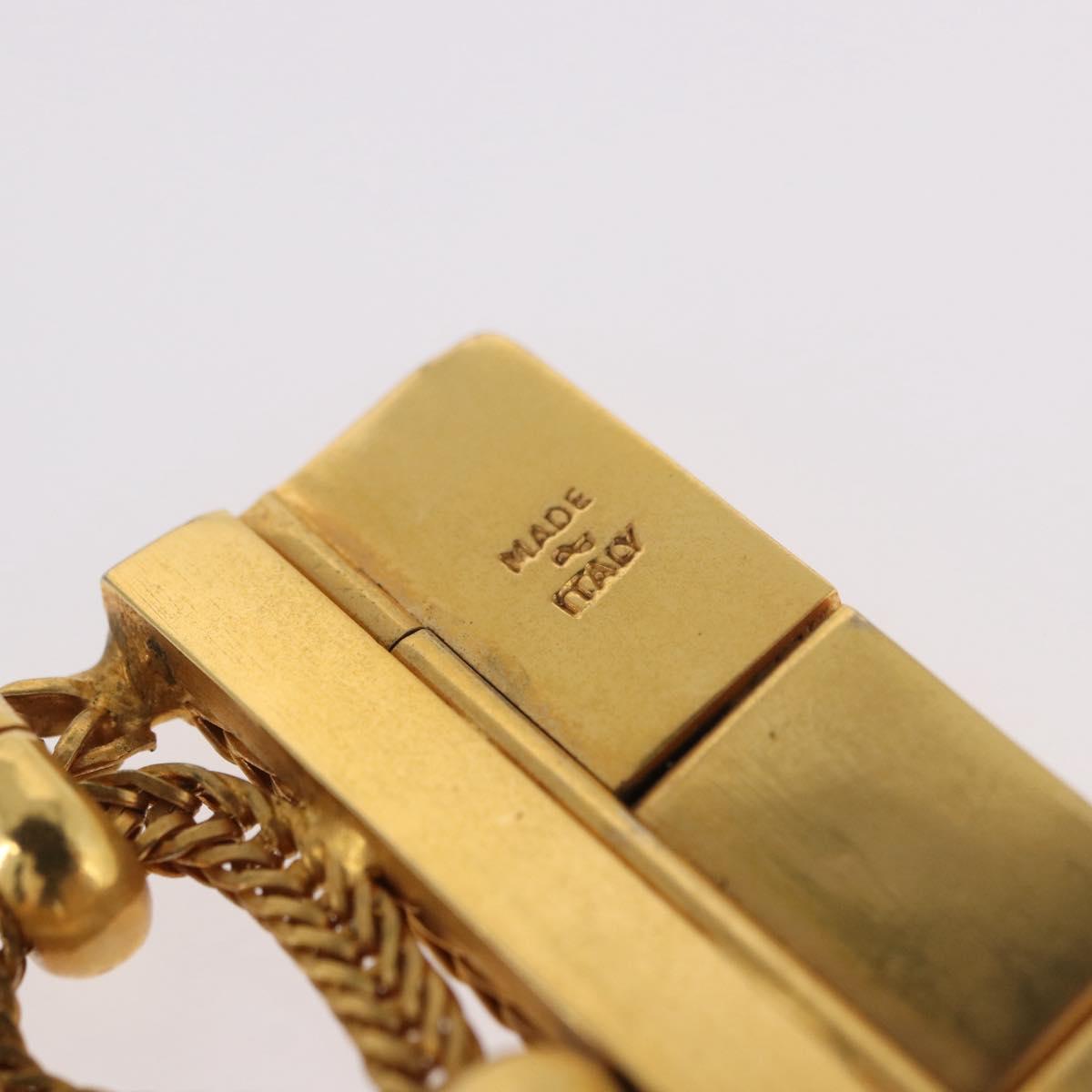 PRADA Bangle Bracelet metal Gold Tone Auth 190203M