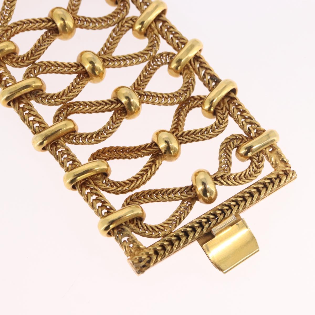 PRADA Bangle Bracelet metal Gold Tone Auth 190203M