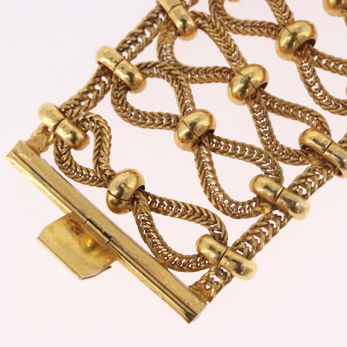 PRADA Bangle Bracelet metal Gold Tone Auth 190203M