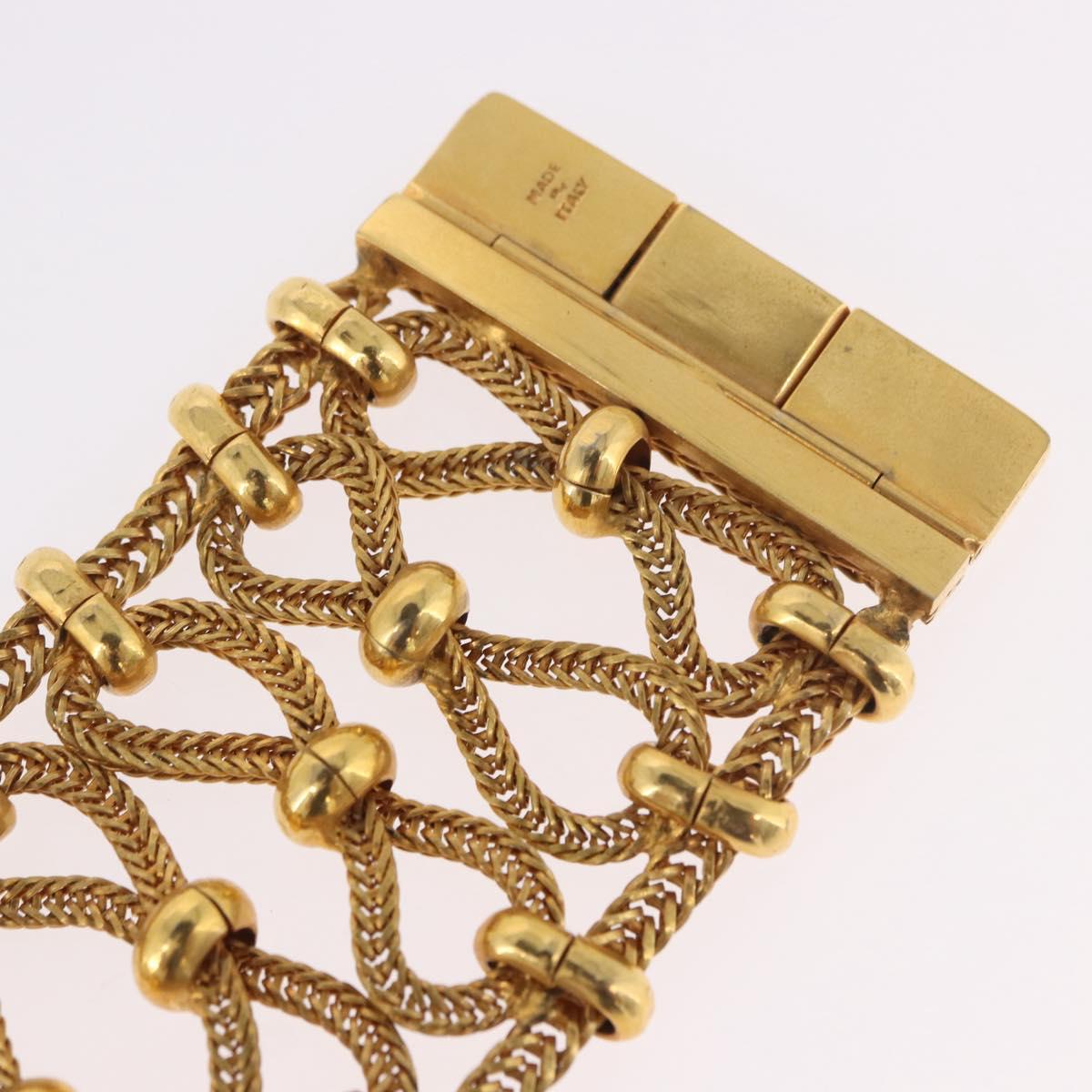 PRADA Bangle Bracelet metal Gold Tone Auth 190203M