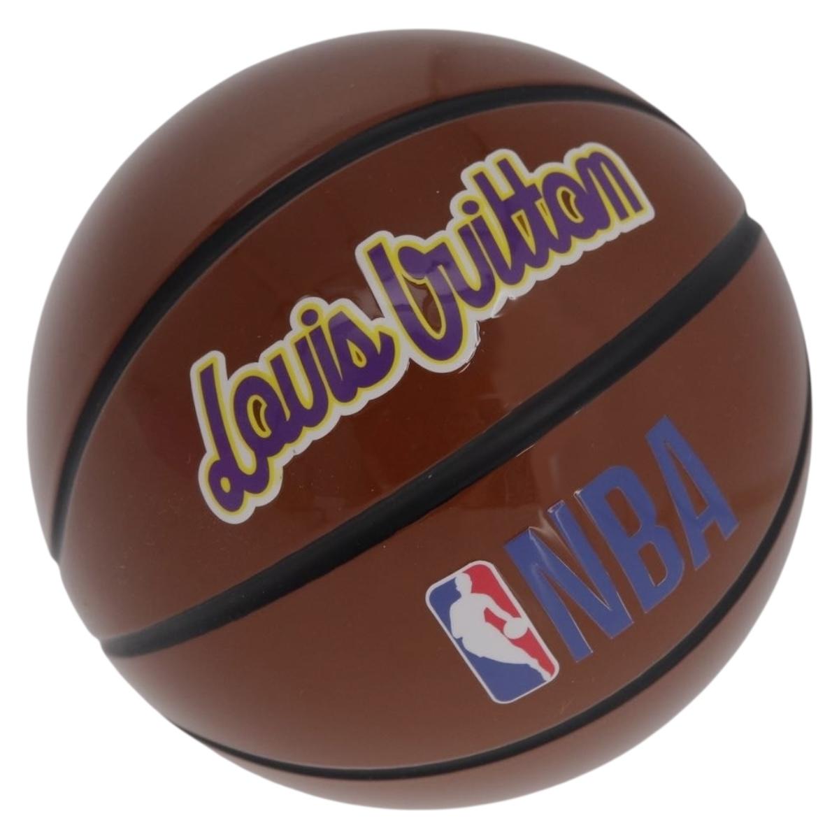 LOUIS VUITTON Press Papier Basketball Object Plastic Brown LV Auth 190205SM