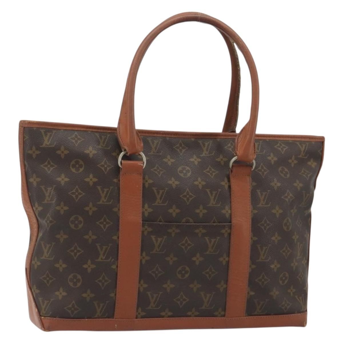LOUIS VUITTON Monogram Sac Weekend PM Hand Bag M42425 LV Auth 190221