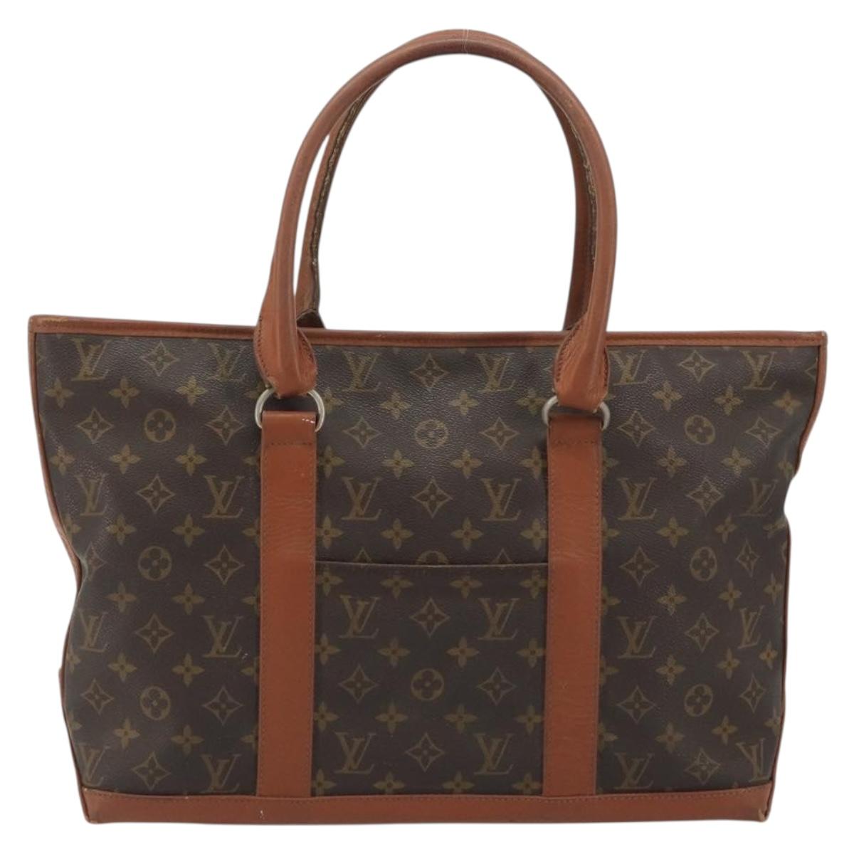 LOUIS VUITTON Monogram Sac Weekend PM Hand Bag M42425 LV Auth 190221