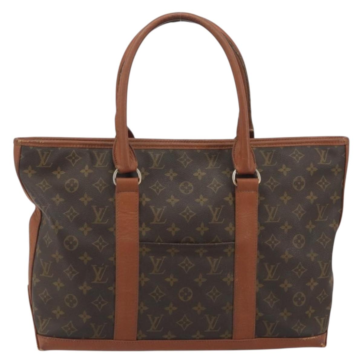 LOUIS VUITTON Monogram Sac Weekend PM Hand Bag M42425 LV Auth 190221