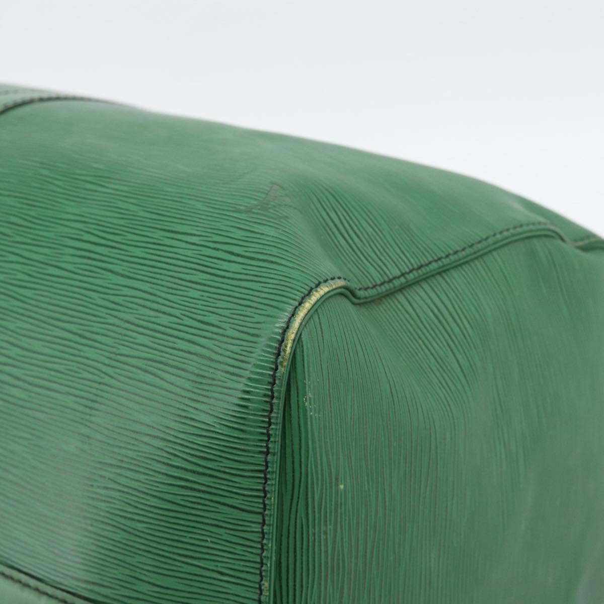 LOUIS VUITTON Epi Keepall 55 Boston Bag Green M42954 LV Auth 190222
