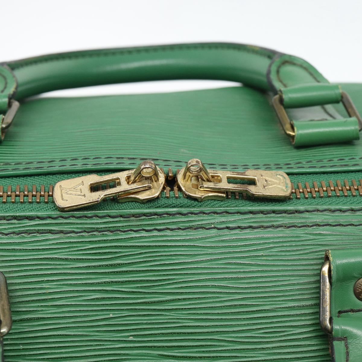 LOUIS VUITTON Epi Keepall 55 Boston Bag Green M42954 LV Auth 190222