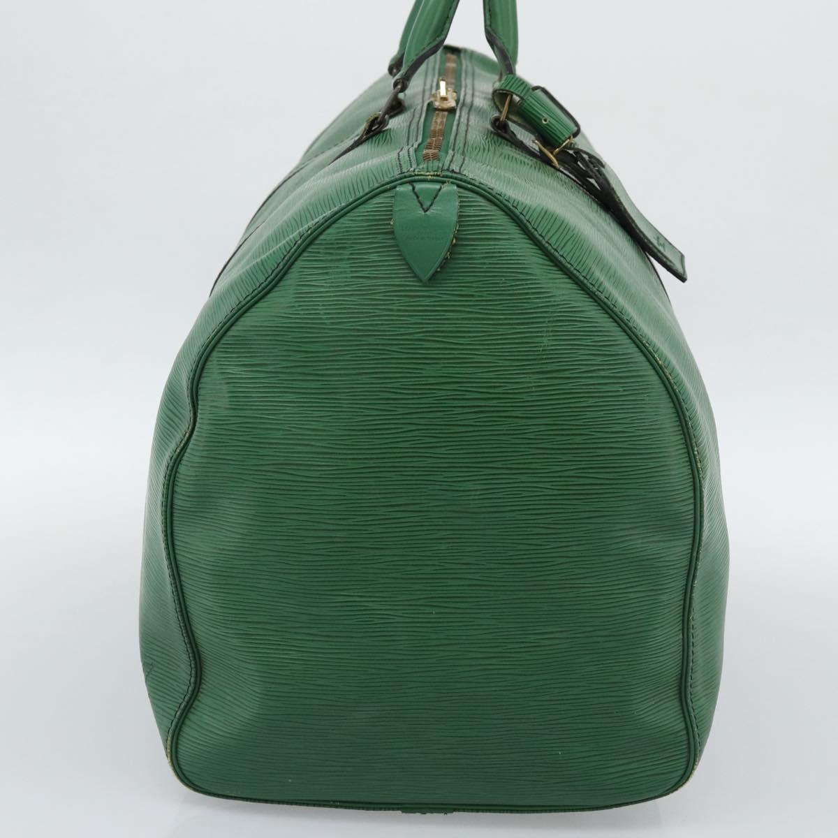 LOUIS VUITTON Epi Keepall 55 Boston Bag Green M42954 LV Auth 190222