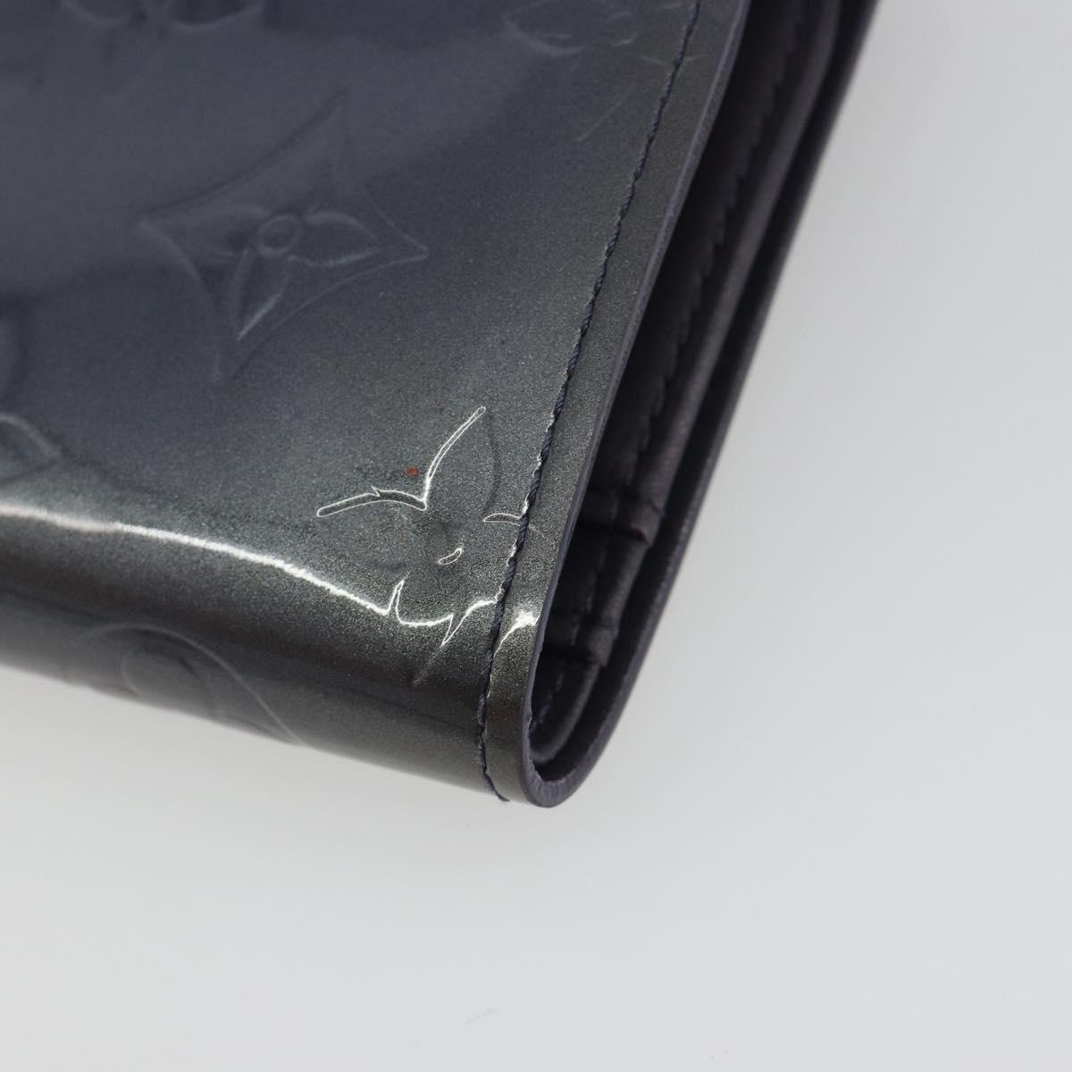 LOUIS VUITTON Vernis Porte Monnaie Viennois Wallet Violet LV Auth 190224A