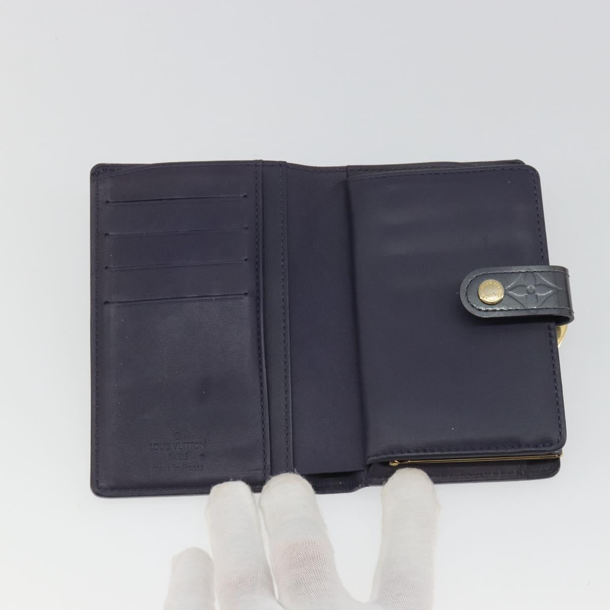 LOUIS VUITTON Vernis Porte Monnaie Viennois Wallet Violet LV Auth 190224A