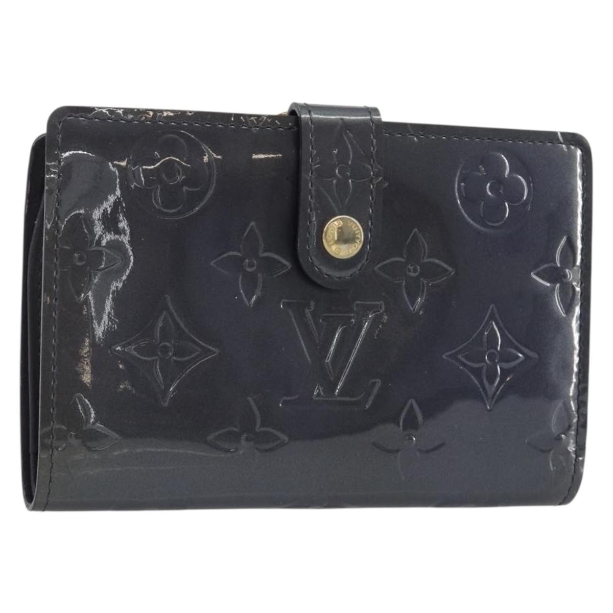 LOUIS VUITTON Vernis Porte Monnaie Viennois Wallet Violet LV Auth 190224A