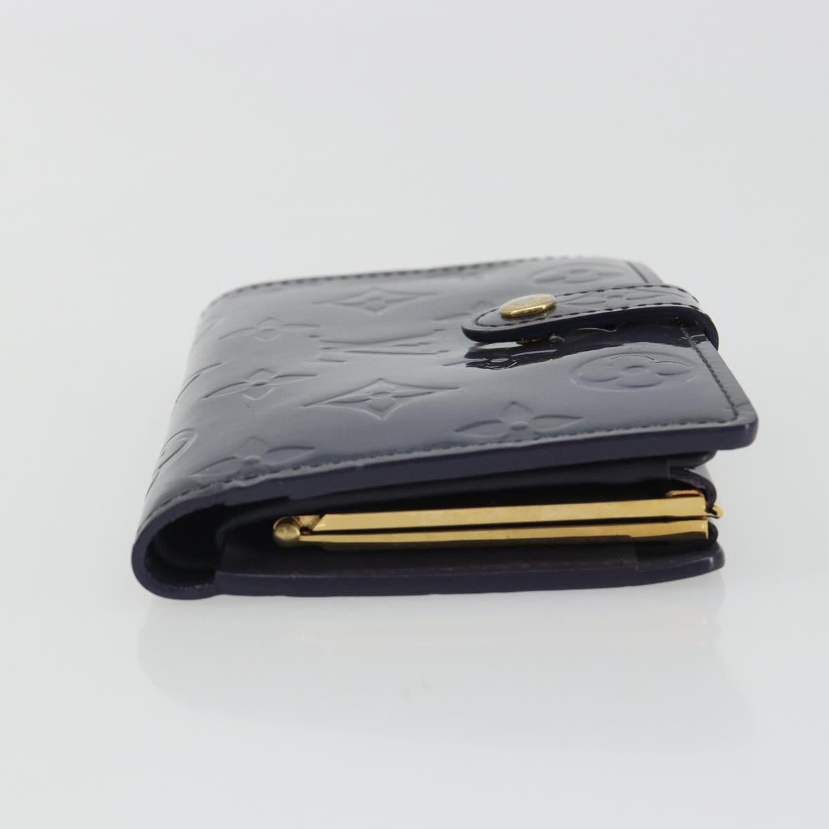 LOUIS VUITTON Vernis Porte Monnaie Viennois Wallet Violet LV Auth 190224A