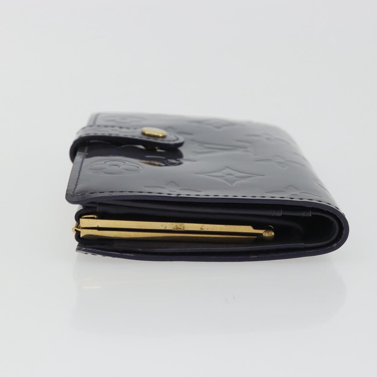 LOUIS VUITTON Vernis Porte Monnaie Viennois Wallet Violet LV Auth 190224A