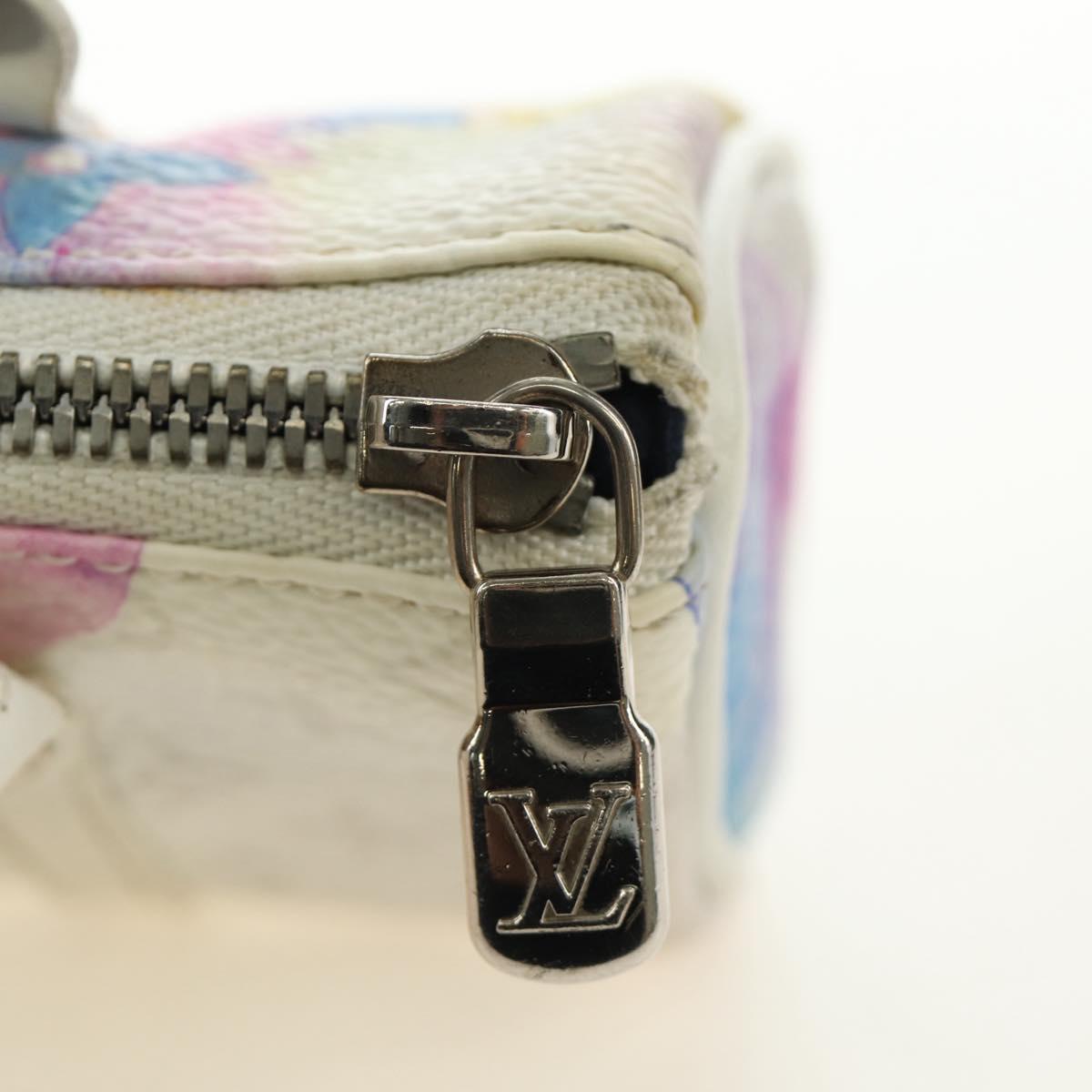 LOUIS VUITTON Watercolor Porte Cles Mini Keepall Key Holder MP2975 Auth 190229V