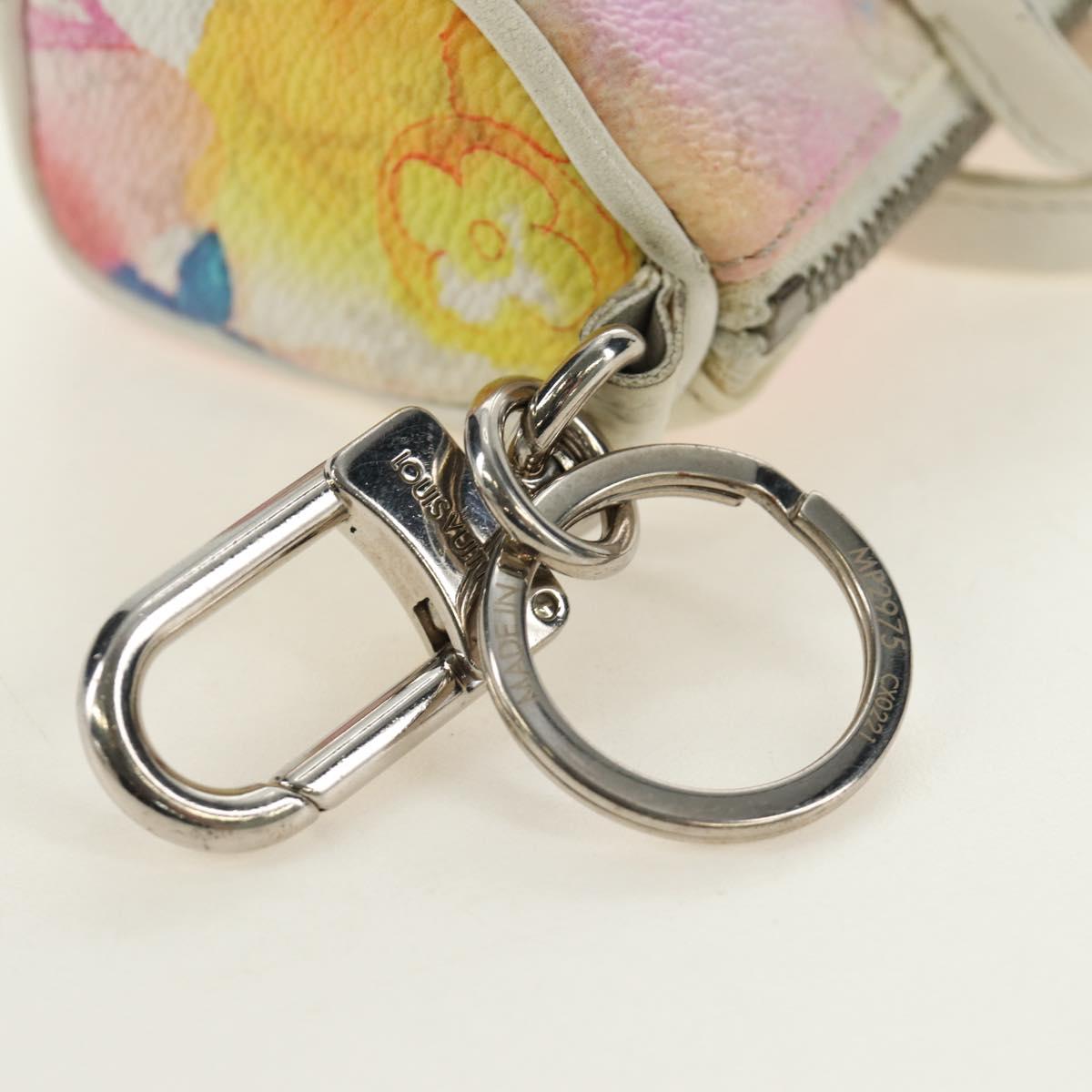 LOUIS VUITTON Watercolor Porte Cles Mini Keepall Key Holder MP2975 Auth 190229V
