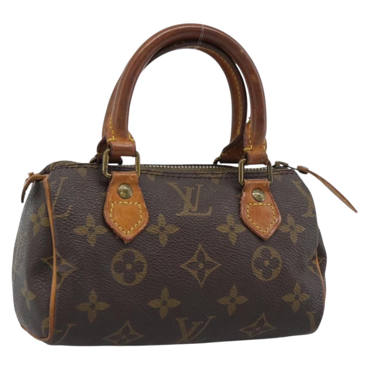 LOUIS VUITTON Monogram Mini Speedy Hand Bag M41534 LV Auth 190236