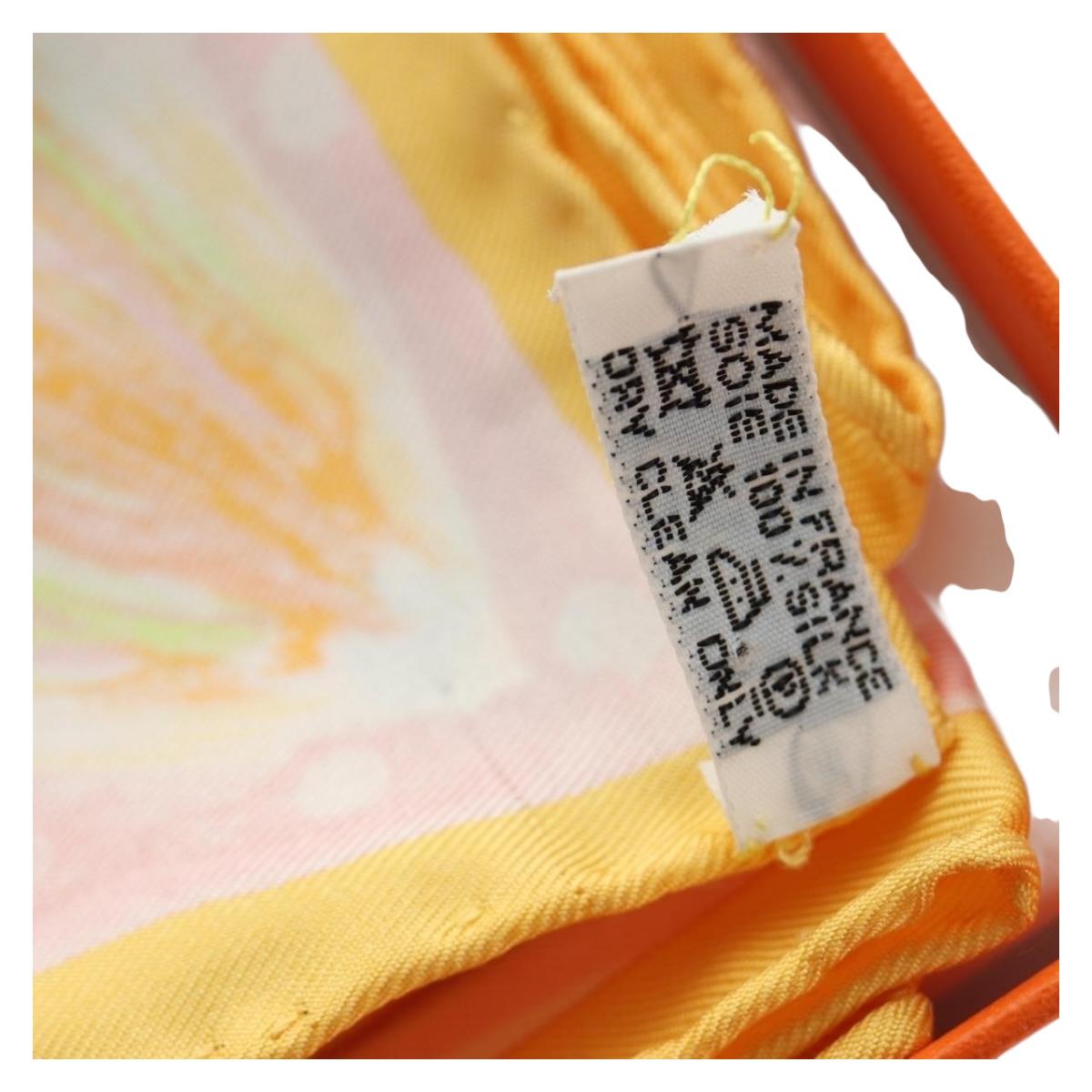 HERMES Carre 90 Scarf ”En Voyage"" Silk Blue Auth 190238M