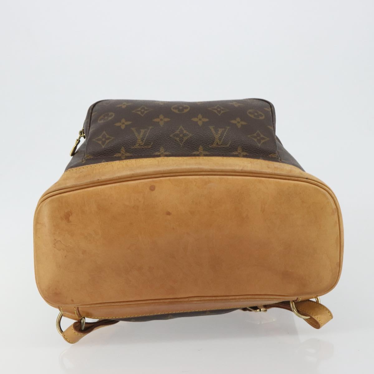 LOUIS VUITTON Monogram Montsouris GM Backpack M51135 LV Auth 190248