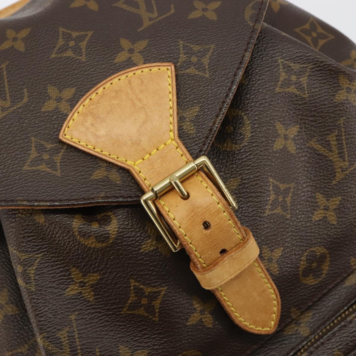 LOUIS VUITTON Monogram Montsouris GM Backpack M51135 LV Auth 190248