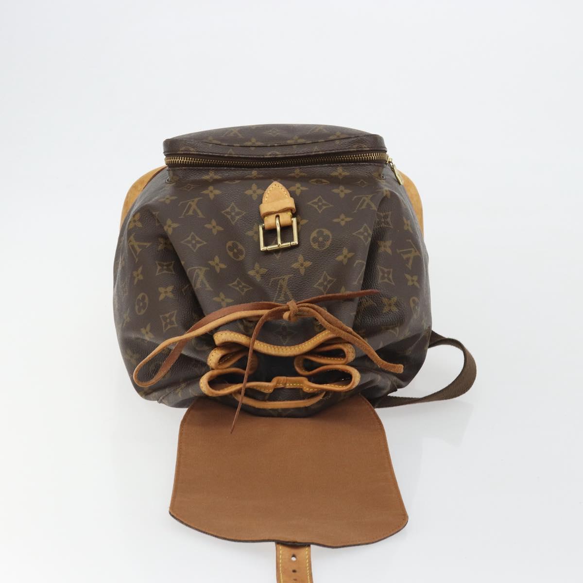 LOUIS VUITTON Monogram Montsouris GM Backpack M51135 LV Auth 190248