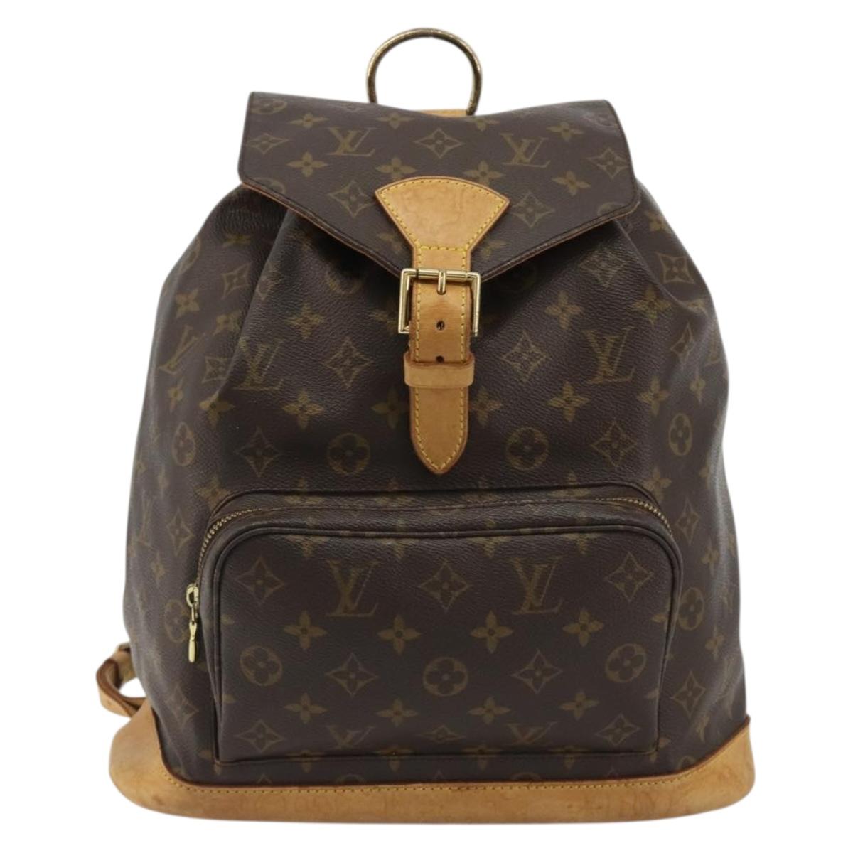 LOUIS VUITTON Monogram Montsouris GM Backpack M51135 LV Auth 190248