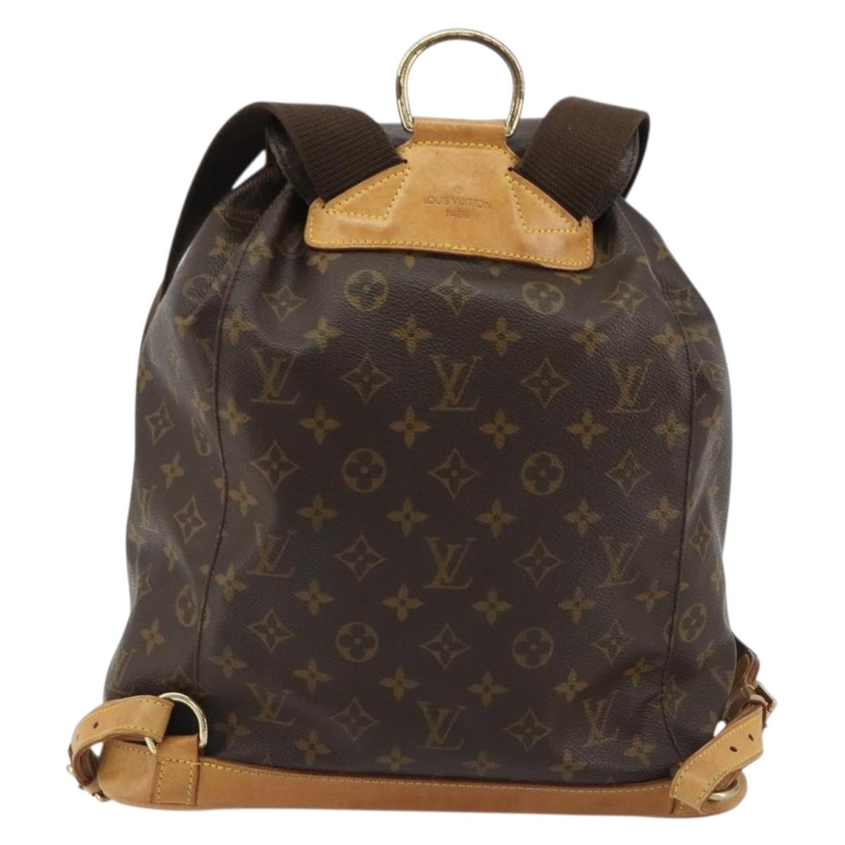 LOUIS VUITTON Monogram Montsouris GM Backpack M51135 LV Auth 190248