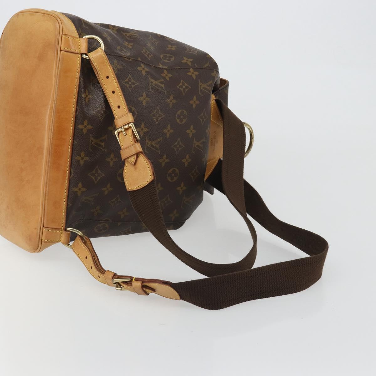LOUIS VUITTON Monogram Montsouris GM Backpack M51135 LV Auth 190248