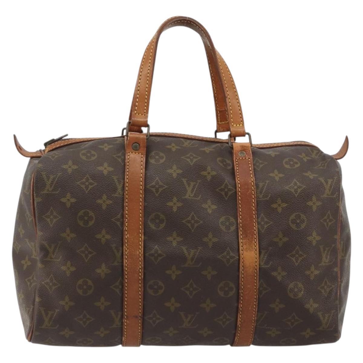 LOUIS VUITTON Monogram Sac Souple 35 Boston Bag M41626 LV Auth 190250