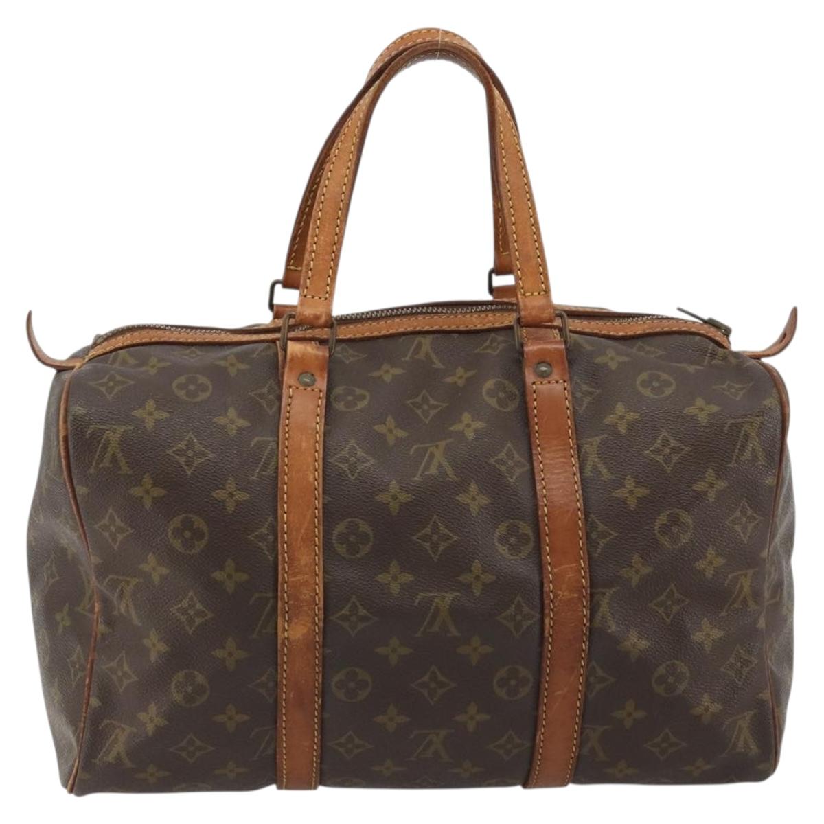LOUIS VUITTON Monogram Sac Souple 35 Boston Bag M41626 LV Auth 190250