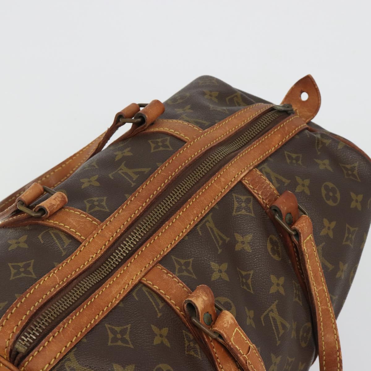 LOUIS VUITTON Monogram Sac Souple 35 Boston Bag M41626 LV Auth 190250