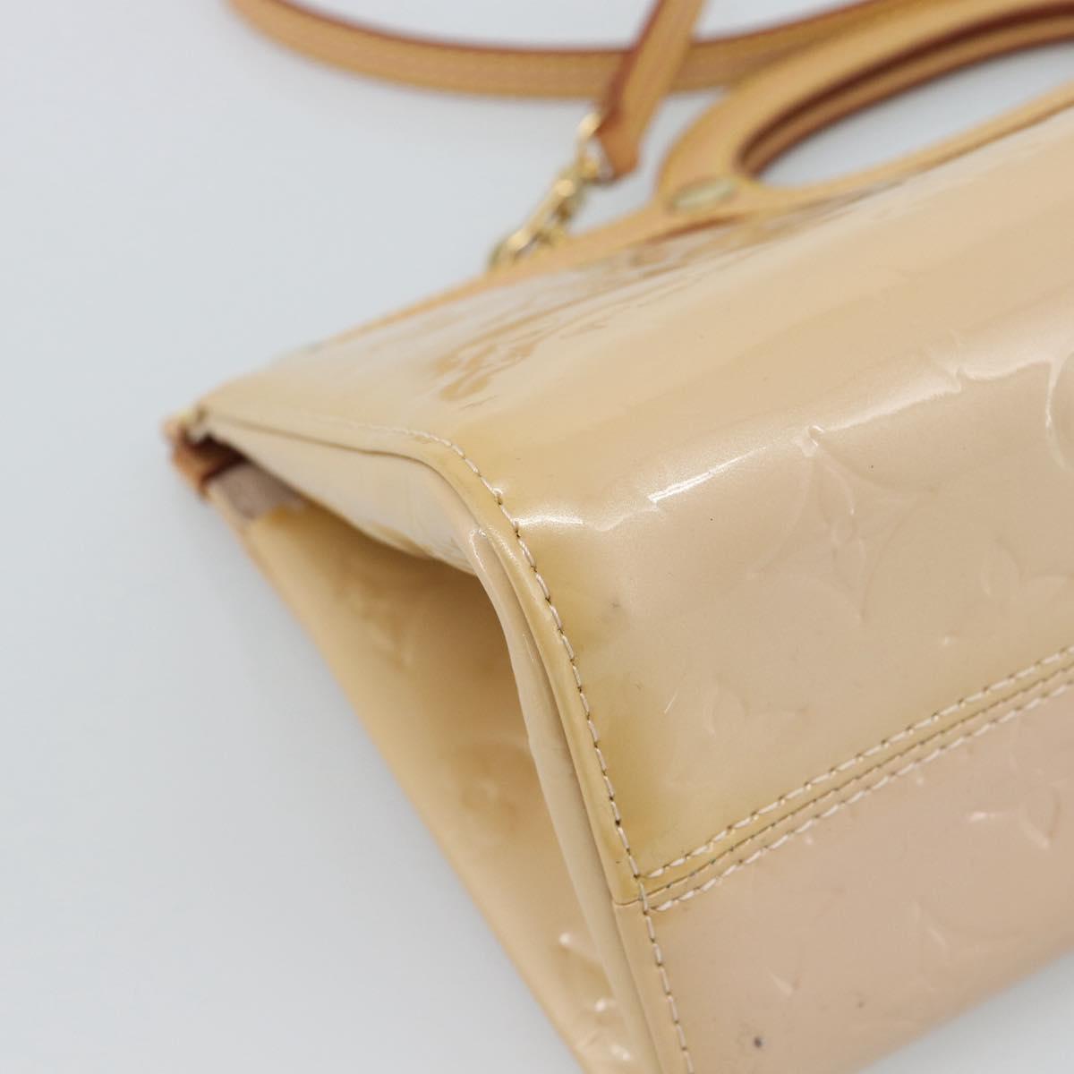 LOUIS VUITTON Vernis Roxbury Drive Bag 2way Rose flow lantern M91391 Auth 190251