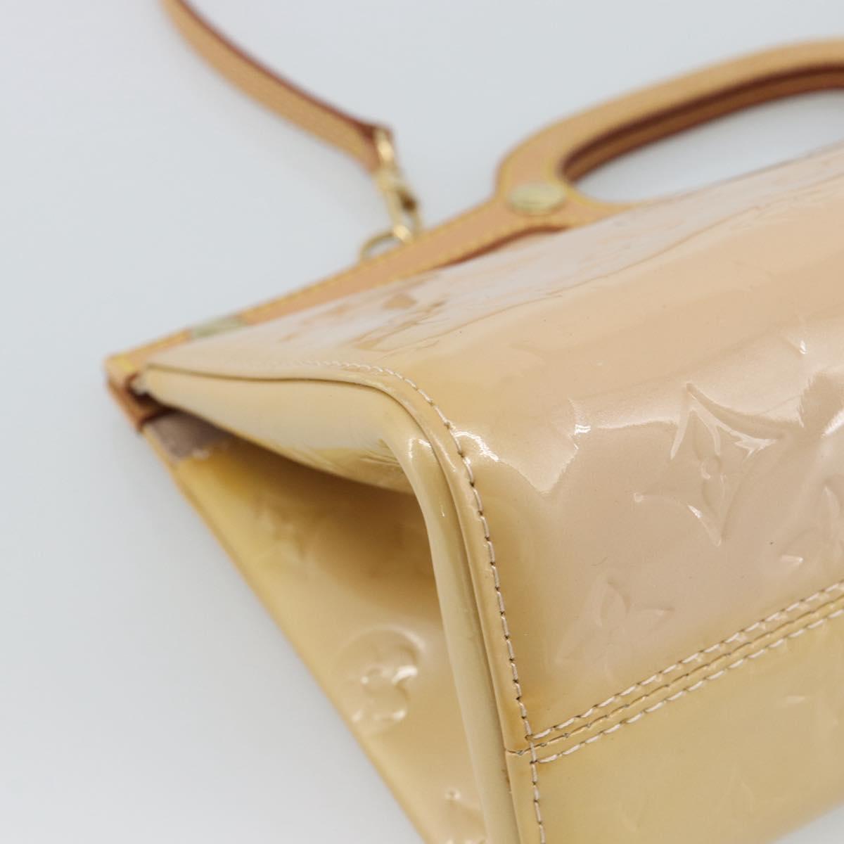 LOUIS VUITTON Vernis Roxbury Drive Bag 2way Rose flow lantern M91391 Auth 190251