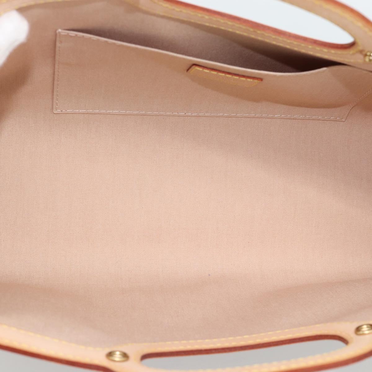 LOUIS VUITTON Vernis Roxbury Drive Bag 2way Rose flow lantern M91391 Auth 190251