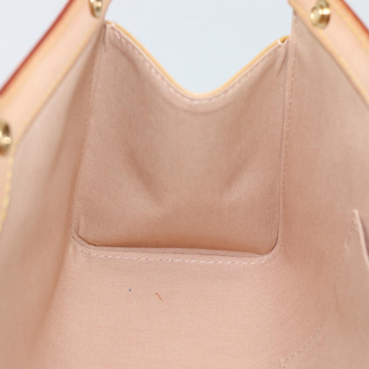 LOUIS VUITTON Vernis Roxbury Drive Bag 2way Rose flow lantern M91391 Auth 190251