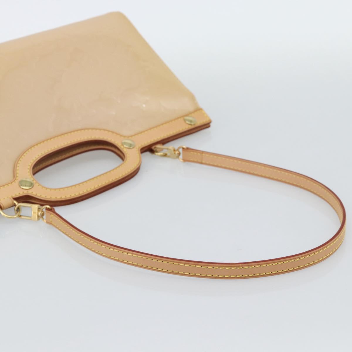 LOUIS VUITTON Vernis Roxbury Drive Bag 2way Rose flow lantern M91391 Auth 190251