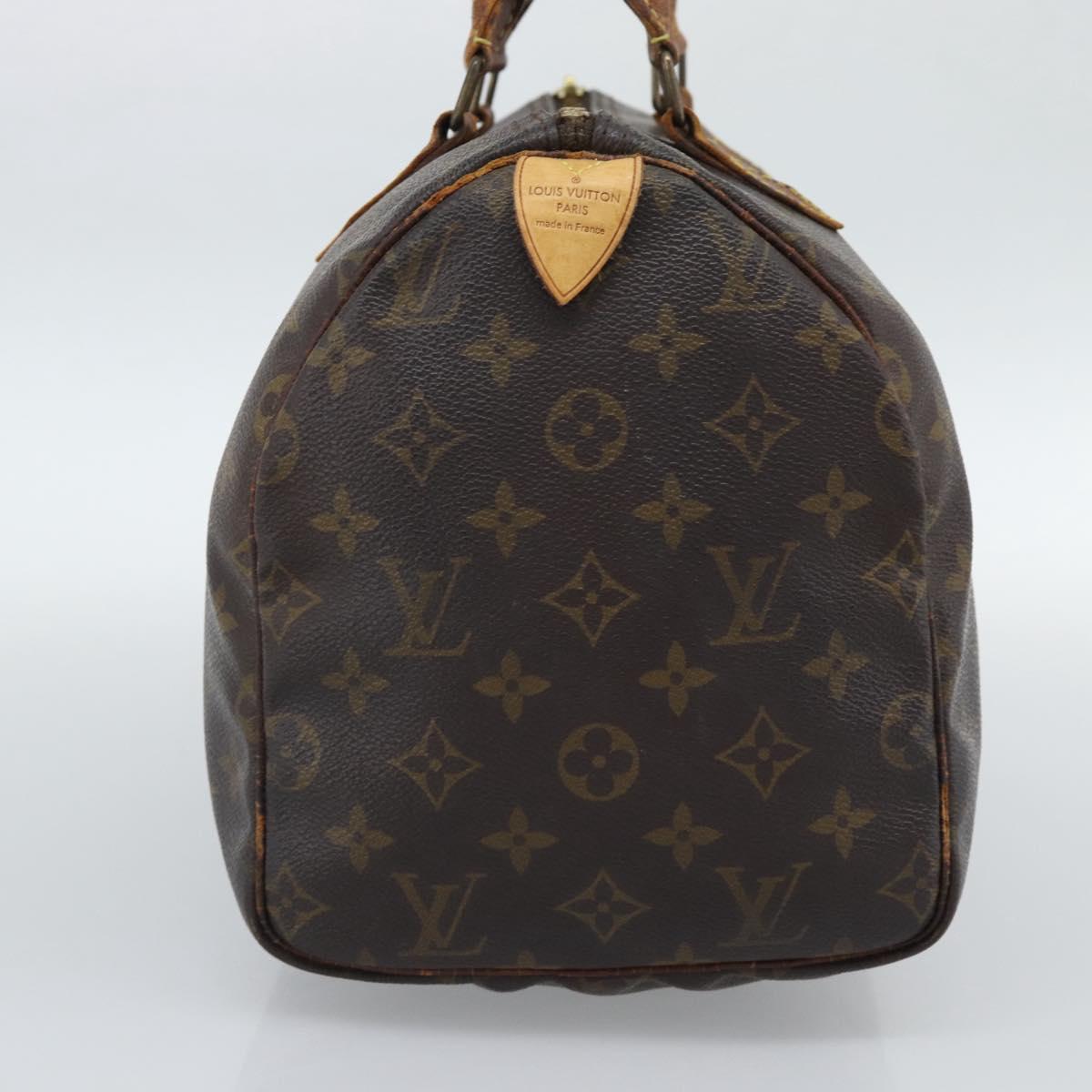 LOUIS VUITTON Monogram Speedy 30 Hand Bag M41526 LV Auth 190274