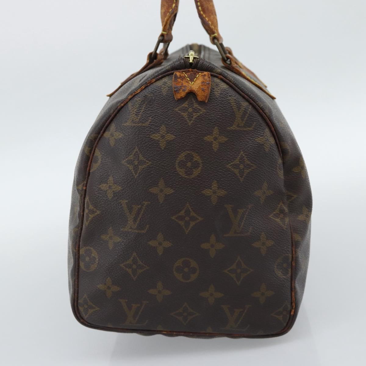 LOUIS VUITTON Monogram Speedy 30 Hand Bag M41526 LV Auth 190274