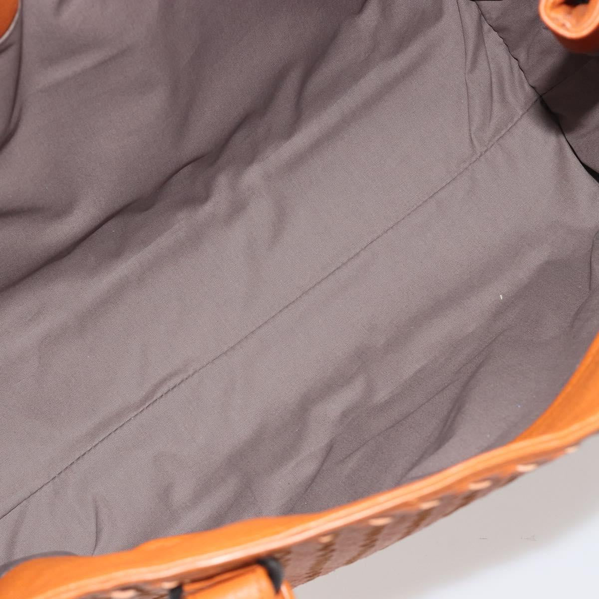 BOTTEGA VENETA INTRECCIATO Tote Bag Leather Orange Auth 190279A