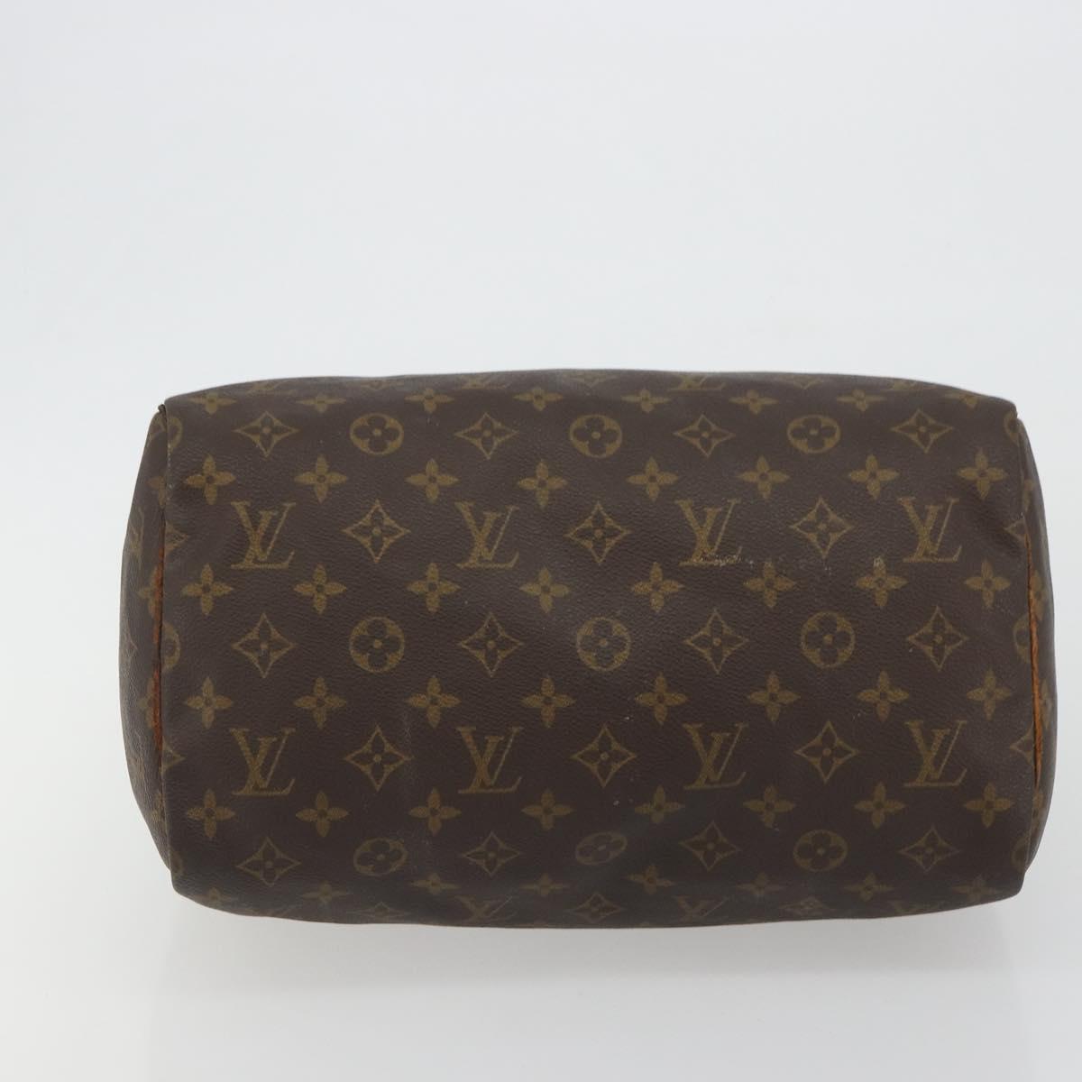LOUIS VUITTON Monogram Speedy 30 Hand Bag M41526 LV Auth 190281