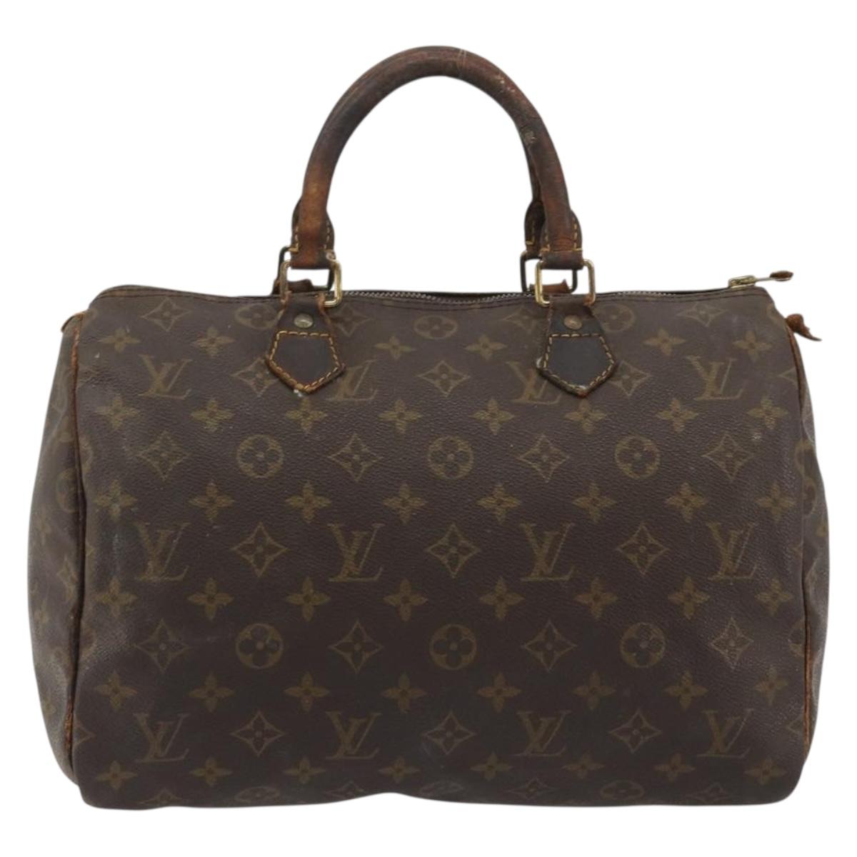 LOUIS VUITTON Monogram Speedy 30 Hand Bag M41526 LV Auth 190281