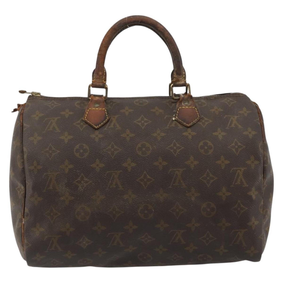 LOUIS VUITTON Monogram Speedy 30 Hand Bag M41526 LV Auth 190281