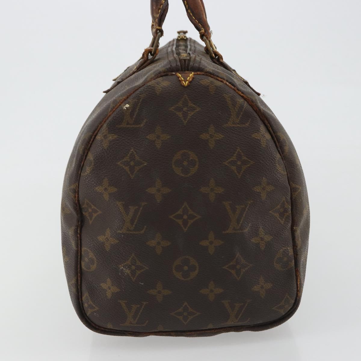 LOUIS VUITTON Monogram Speedy 30 Hand Bag M41526 LV Auth 190281