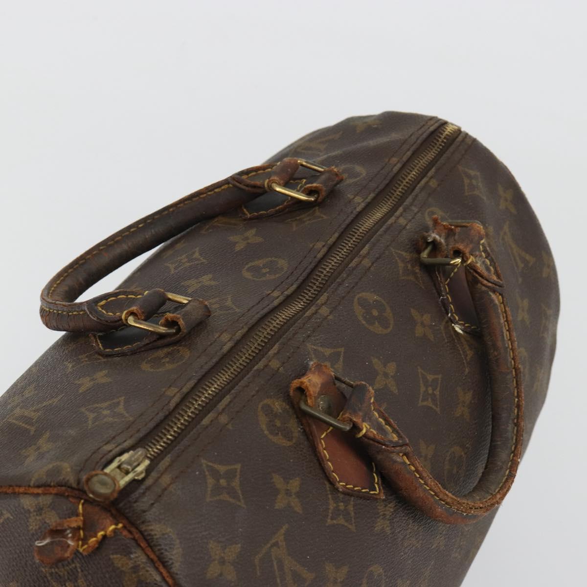LOUIS VUITTON Monogram Speedy 30 Hand Bag M41526 LV Auth 190281