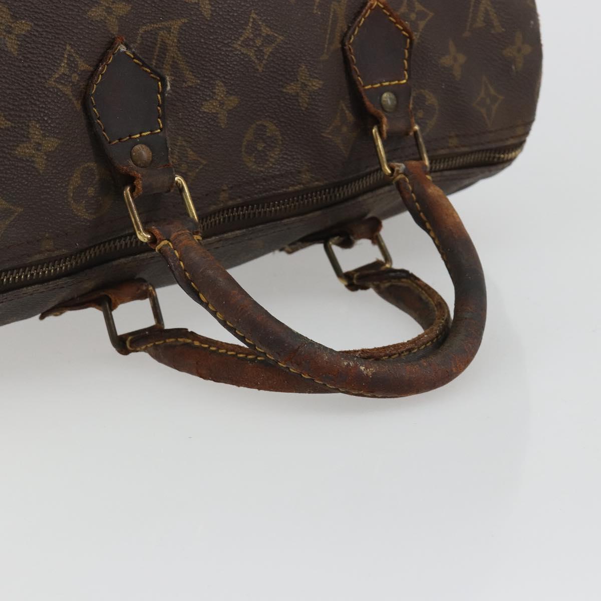 LOUIS VUITTON Monogram Speedy 30 Hand Bag M41526 LV Auth 190281