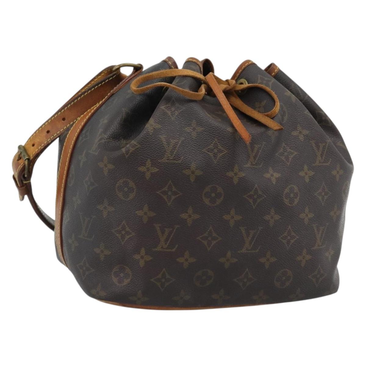LOUIS VUITTON Monogram Petit Noe Shoulder Bag M42226 LV Auth 190285