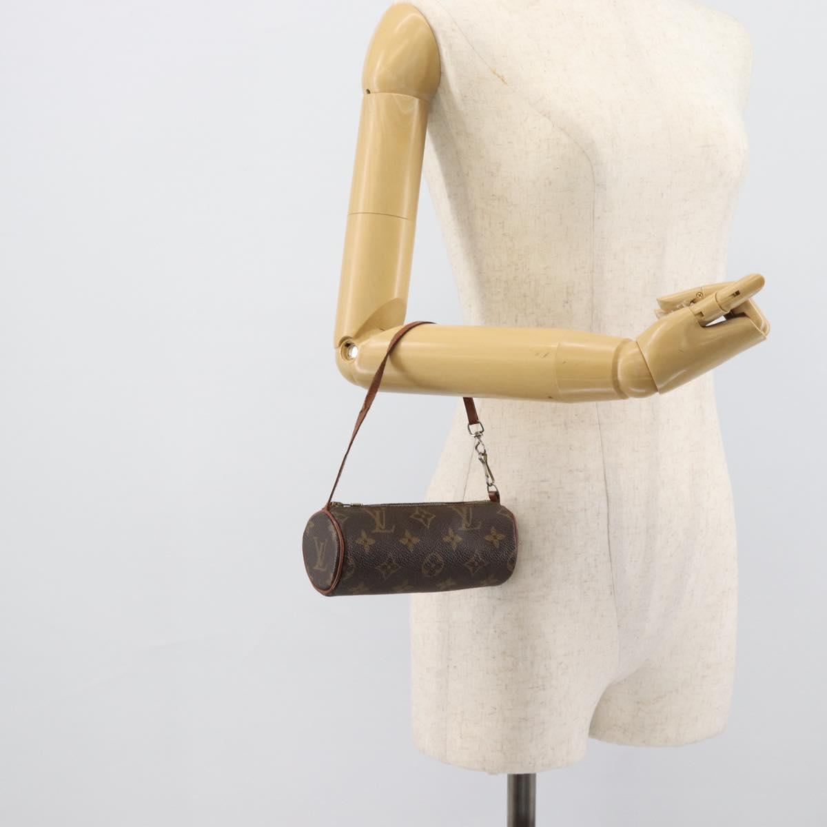 LOUIS VUITTON Monogram Papillon Pouch LV Auth 190286